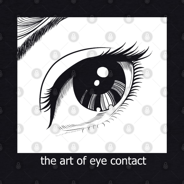 eye contact art "no stroke" by Elsieartwork